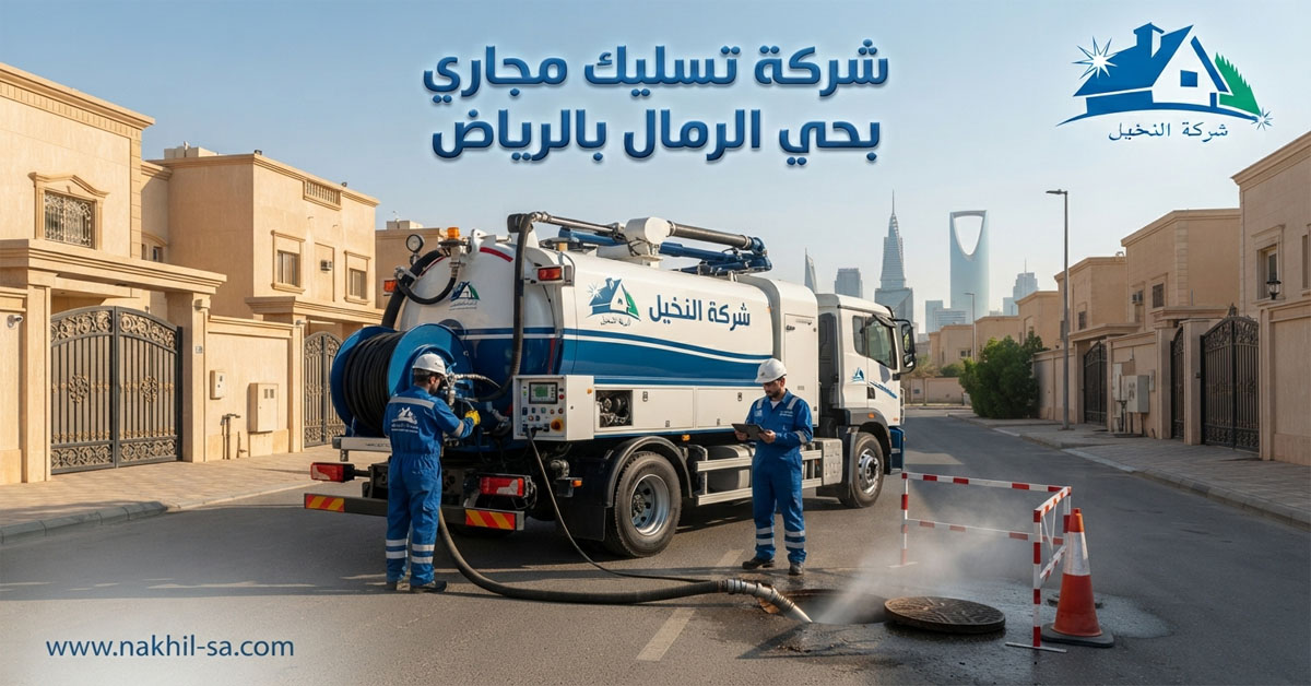 شركة تسليك مجاري بحي الرمال بالرياض