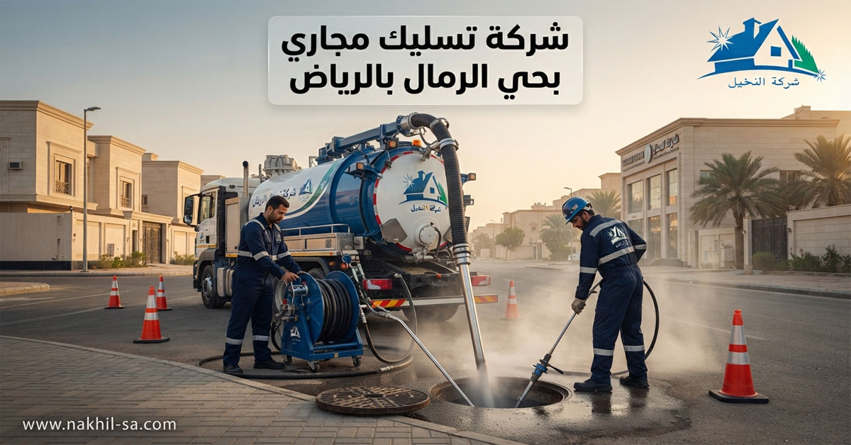 شركة تسليك مجاري بحي الرمال بالرياض