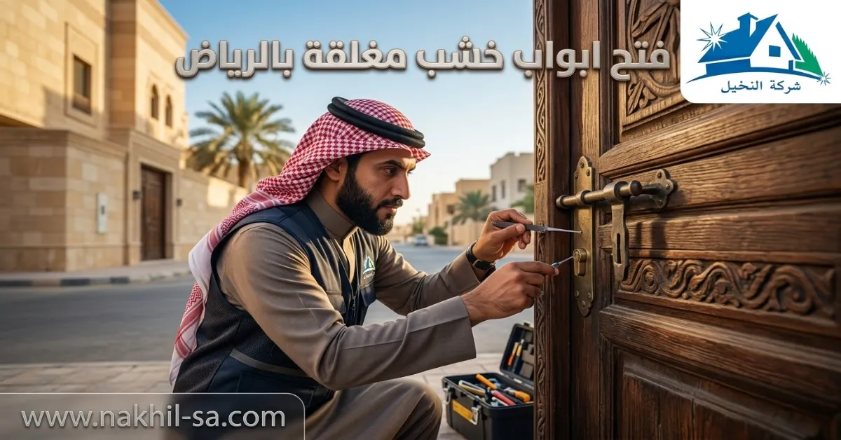 فتح ابواب خشب مغلقة بالرياض