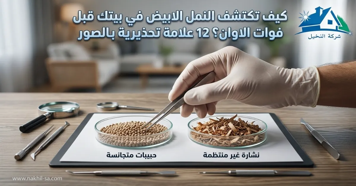 صورة مقارنة تُظهر حبيبات صغيرة متجانسة مقابل نشارة خشبية أكبر وغير متساوية.