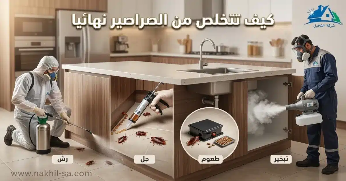 كيف تتخلص من الصراصير نهائياً