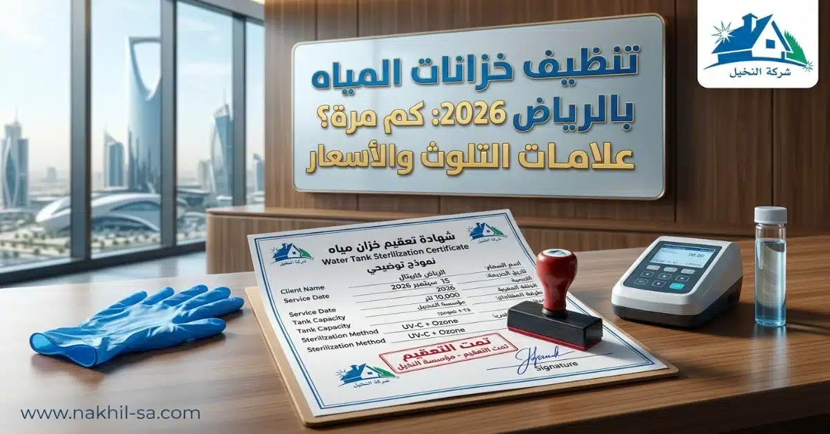 تنظيف خزانات المياه بالرياض