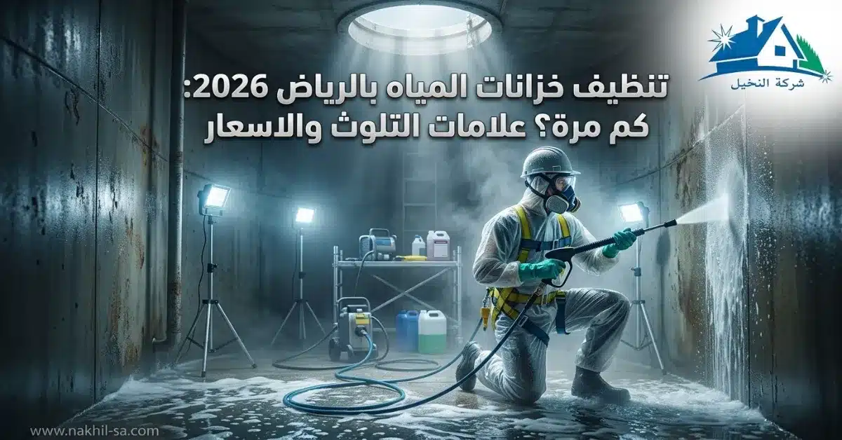 تنظيف خزانات المياه بالرياض
