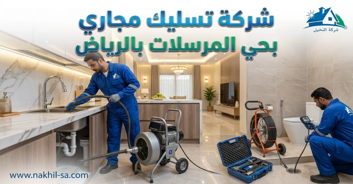 شركة تسليك مجاري بحي المرسلات بالرياض