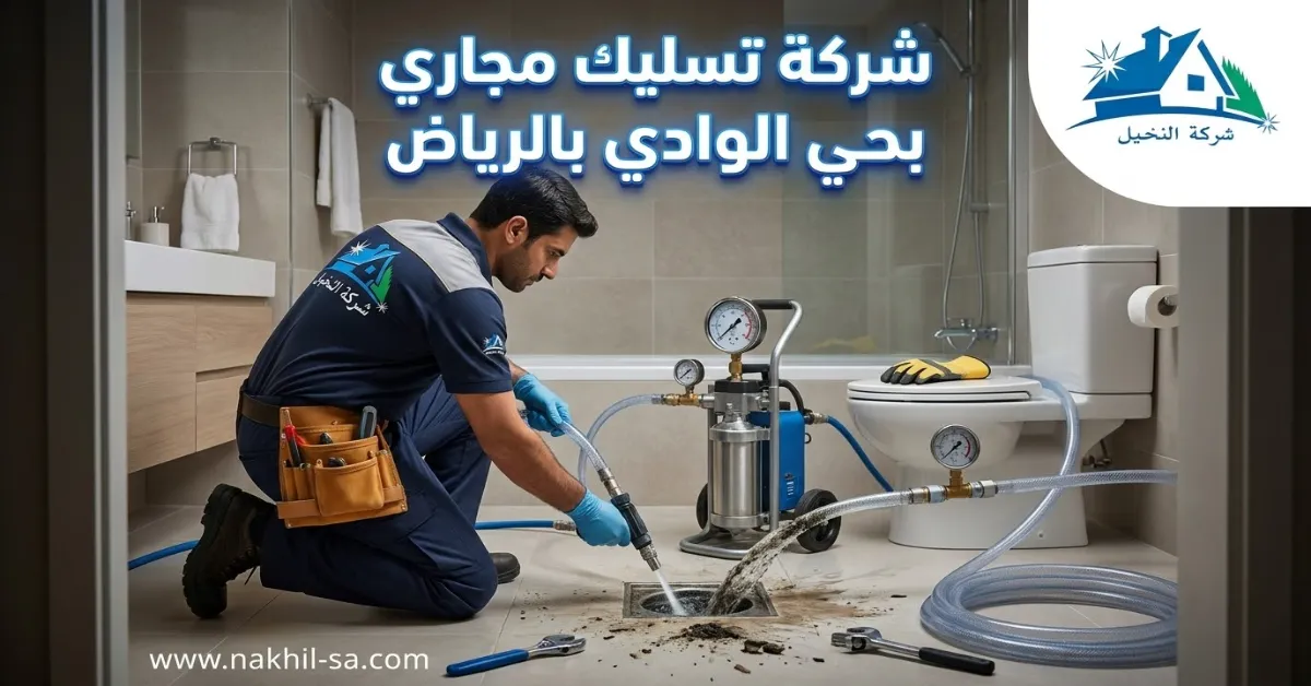 شركة تسليك مجاري بحي الوادي بالرياض